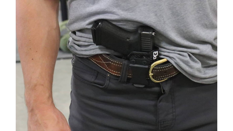 FDO Industries The Pyre Lightbearing IWB Kydex Holster for CZ P10S w/Olight PL-Mini 2 w/claw and Optic cut, Black, 2451