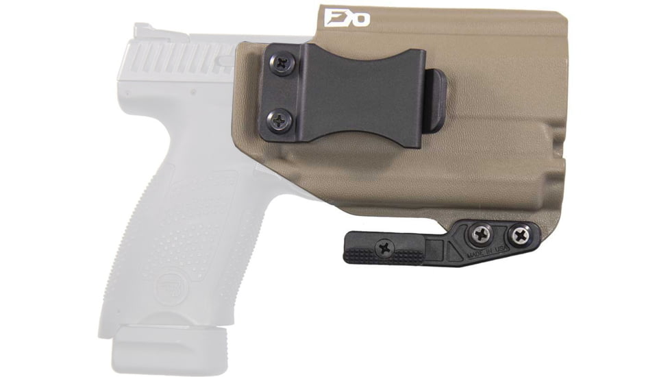 FDO Industries The Pyre Lightbearing IWB Kydex Holster for CZ P10S w/Olight PL-Mini 2 w/claw and Optic cut, Flat Dark Earth, 2468