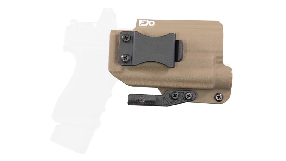 FDO Industries The Pyre Lightbearing IWB Kydex Holster for Glock 17/22/31 w/Streamlight TLR1 w/claw and Optic cut, Flat Dark Earth, 3175