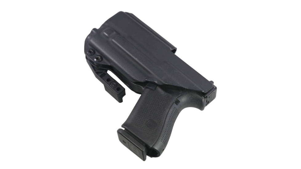 FDO Industries The Pyre Lightbearing IWB Kydex Holster for Glock 19/19X/32/45 w/Olight PL-Mini 2 w/claw and Optic cut, Black, 2123