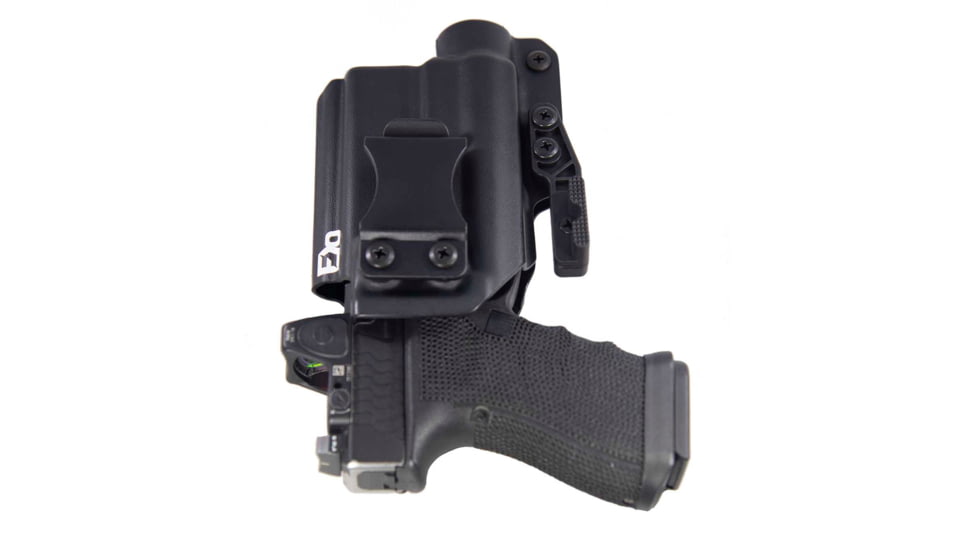 FDO Industries The Pyre Lightbearing IWB Kydex Holster for Glock 19/19X/32/45 w/Streamlight TLR1 w/claw and Optic cut, Black, 0785
