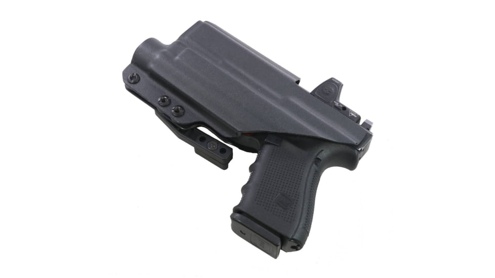 FDO Industries The Pyre Lightbearing IWB Kydex Holster for Glock 19/19X/32/45 w/Streamlight TLR1 w/claw and Optic cut, Black, 0785