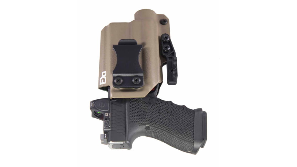 FDO Industries The Pyre Lightbearing IWB Kydex Holster for Glock 19/19X/32/45 w/Streamlight TLR1 w/claw and Optic cut, Flat Dark Earth, 0792