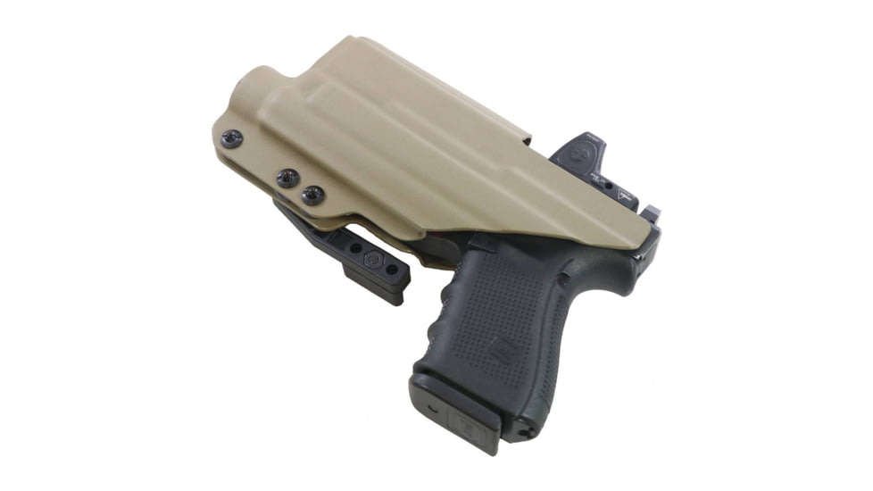 FDO Industries The Pyre Lightbearing IWB Kydex Holster for Glock 19/19X/32/45 w/Streamlight TLR1 w/claw and Optic cut, Flat Dark Earth, 0792