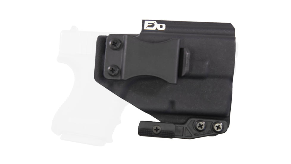FDO Industries The Pyre Lightbearing IWB Kydex Holster for Glock 26 w/Streamlight TLR6 w/claw and Optic cut, Black, 3243