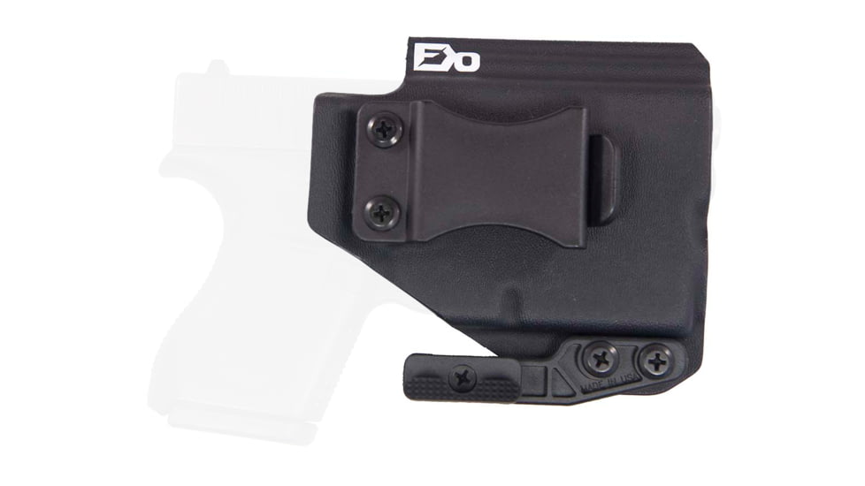 FDO Industries The Pyre Lightbearing IWB Kydex Holster for Glock 43 w/Streamlight TLR6 w/claw and Optic cut, Black, 3267