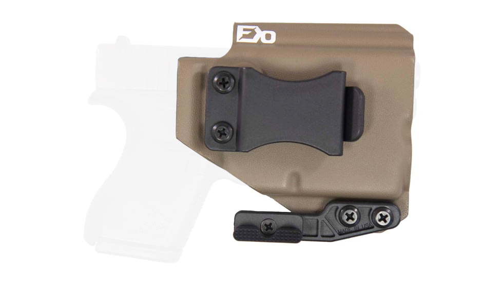 FDO Industries The Pyre Lightbearing IWB Kydex Holster for Glock 43 w/Streamlight TLR6 w/claw and Optic cut, Flat Dark Earth, 3274