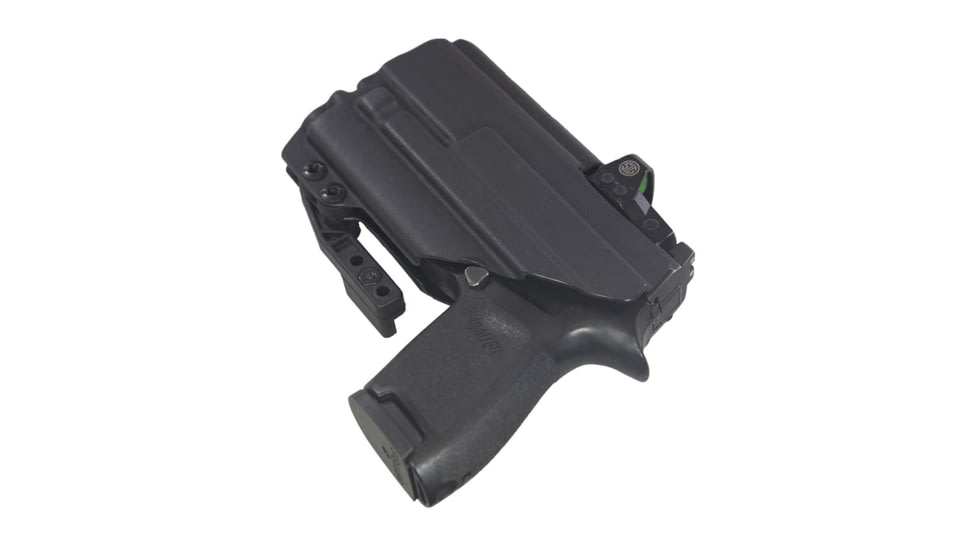 FDO Industries The Pyre Lightbearing IWB Kydex Holster for Sig P320 Compact w/Olight PL-Mini 2 w/claw and Optic cut, Black, 3328