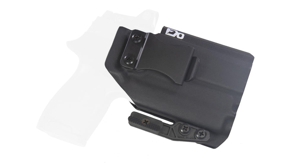 FDO Industries The Pyre Lightbearing IWB Kydex Holster for Sig P320 Compact w/Olight PL-Mini 2 w/claw and Optic cut, Black, 3328