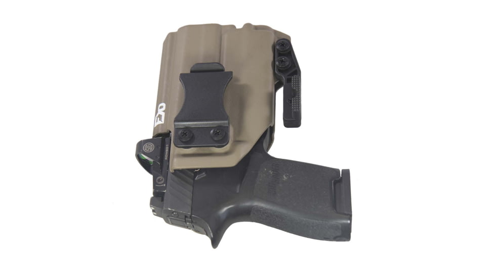 FDO Industries The Pyre Lightbearing IWB Kydex Holster for Sig P320 Compact w/Olight PL-Mini 2 w/claw and Optic cut, Flat Dark Earth, 3335