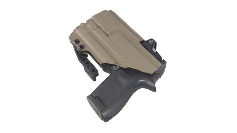 FDO Industries The Pyre Lightbearing IWB Kydex Holster for Sig P320 Compact w/Olight PL-Mini 2 w/claw and Optic cut, Flat Dark Earth, 3335