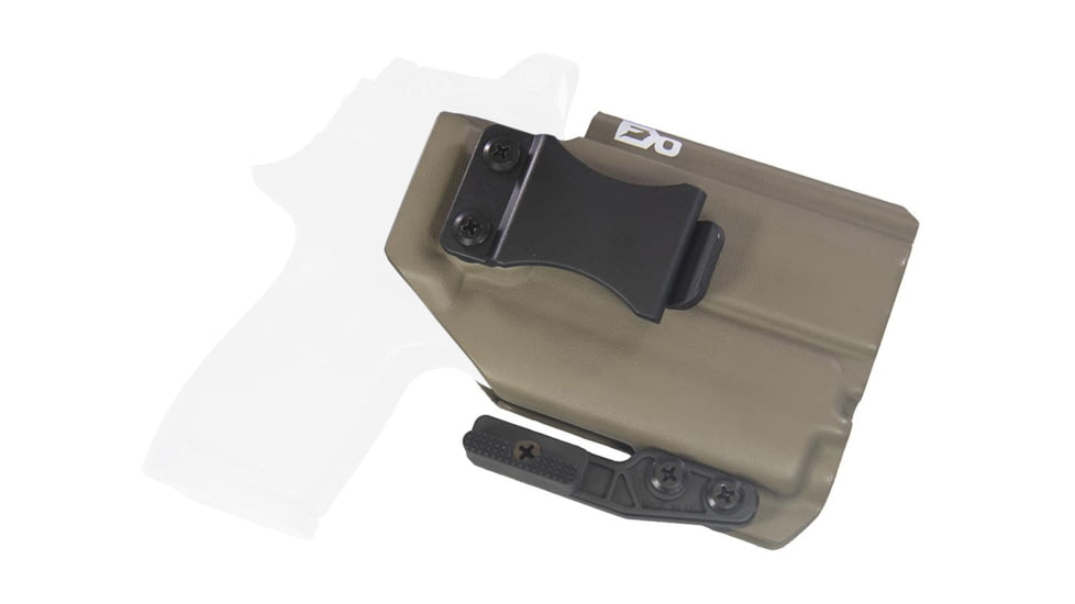 FDO Industries The Pyre Lightbearing IWB Kydex Holster for Sig P320 Compact w/Olight PL-Mini 2 w/claw and Optic cut, Flat Dark Earth, 3335