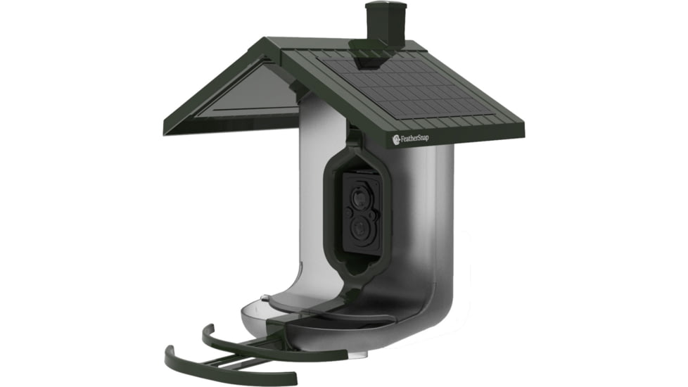 FeatherSnap Scout Version 1 Bird Feeder, Clear/Green, Small, FSBF001