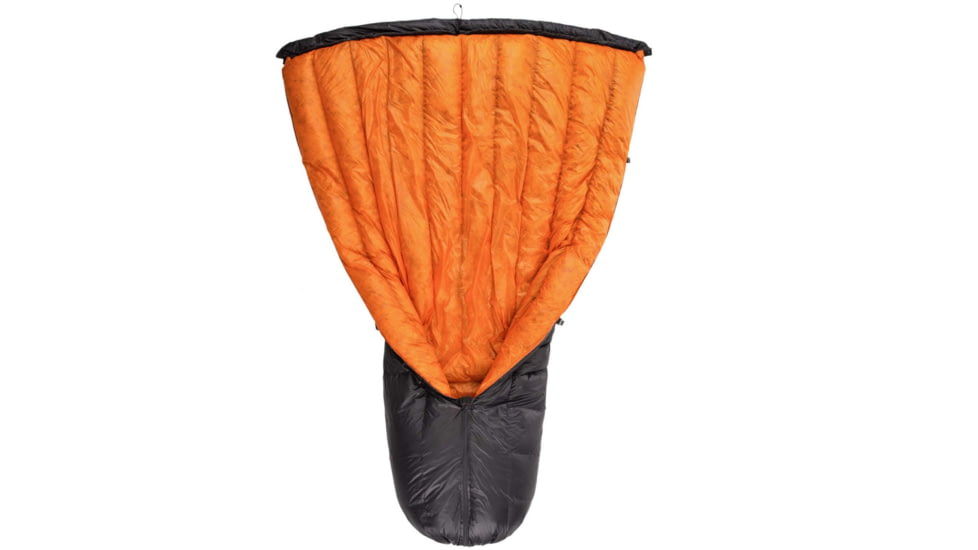 Featherstone Outdoor Moondance 25 Top Quilt Sleeping Bag Alternative, Regular/Regular, Grey/Orange, MOONTQ-850R Orange/Grey