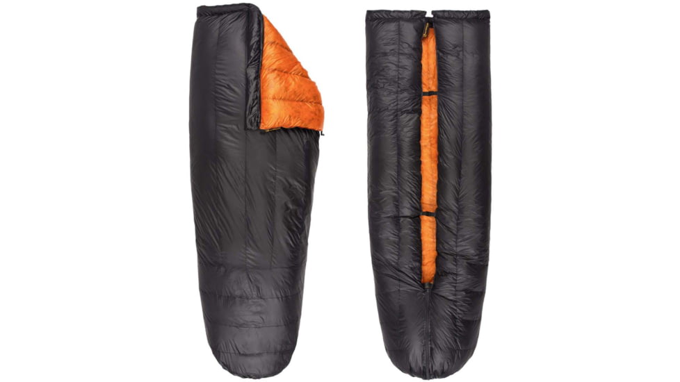 Featherstone Outdoor Moondance 25 Top Quilt Sleeping Bag Alternative, Regular/Regular, Grey/Orange, MOONTQ-850R Orange/Grey