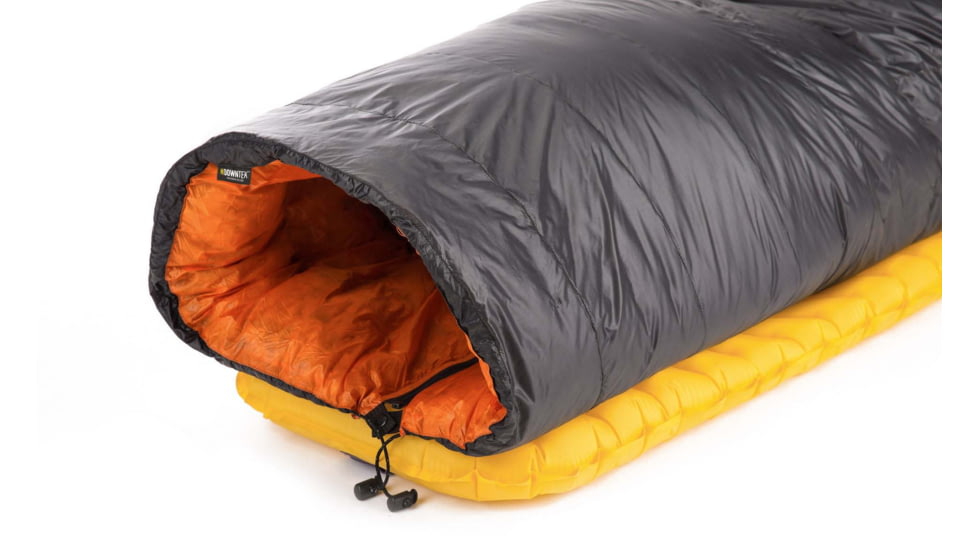 Featherstone Outdoor Moondance 25 Top Quilt Sleeping Bag Alternative, Regular/Regular, Grey/Orange, MOONTQ-850R Orange/Grey