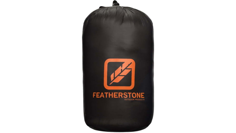 Featherstone Outdoor Moondance 25 Top Quilt Sleeping Bag Alternative, Regular/Regular, Grey/Orange, MOONTQ-850R Orange/Grey