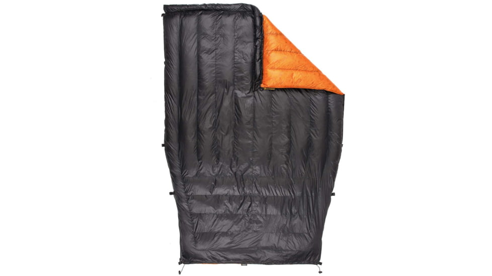 Featherstone Outdoor Moondance 25 Top Quilt Sleeping Bag Alternative, Regular/Regular, Grey/Orange, MOONTQ-850R Orange/Grey