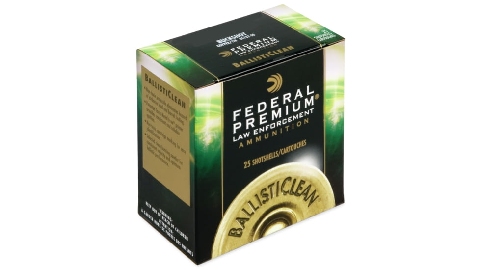 Federal Premium 12 Gauge Centerfire Shotgun Slug Ammo, 25 Rounds, BC127 RS