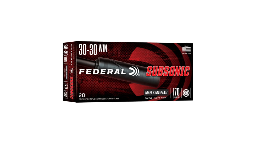 Federal 30-30 Win 170gr Sp Subsonic 20rd 10bx/cs