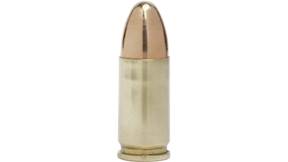 Federal AE 9mm Luger 115 Grain FMJ Brass Cased Centerfire Pistol Ammo, 50 Rounds, FEDEAE9DP