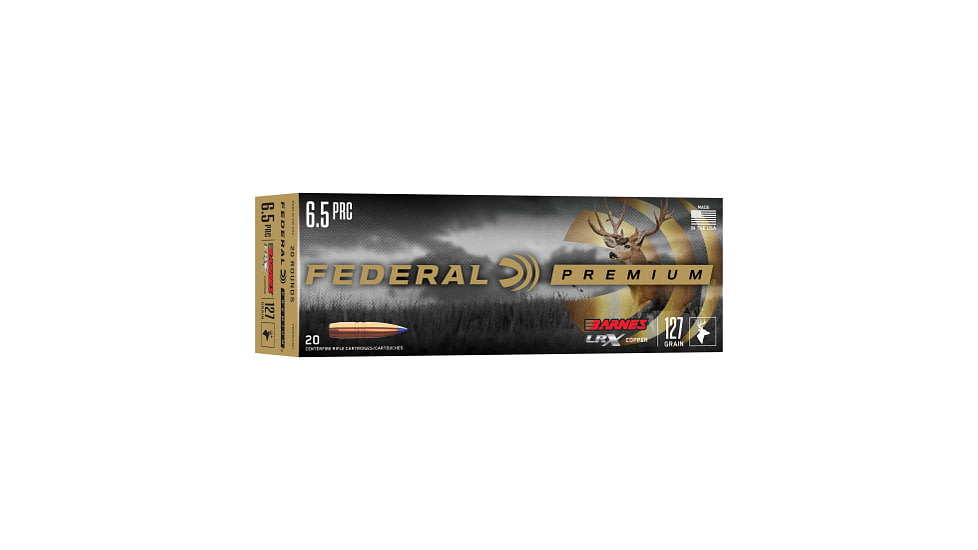 Federal Barnes LRX 6.5 PRC 127 Grain Barnes LRX Brass Rifle Ammo, 20 Rounds, P65PRCLRX1