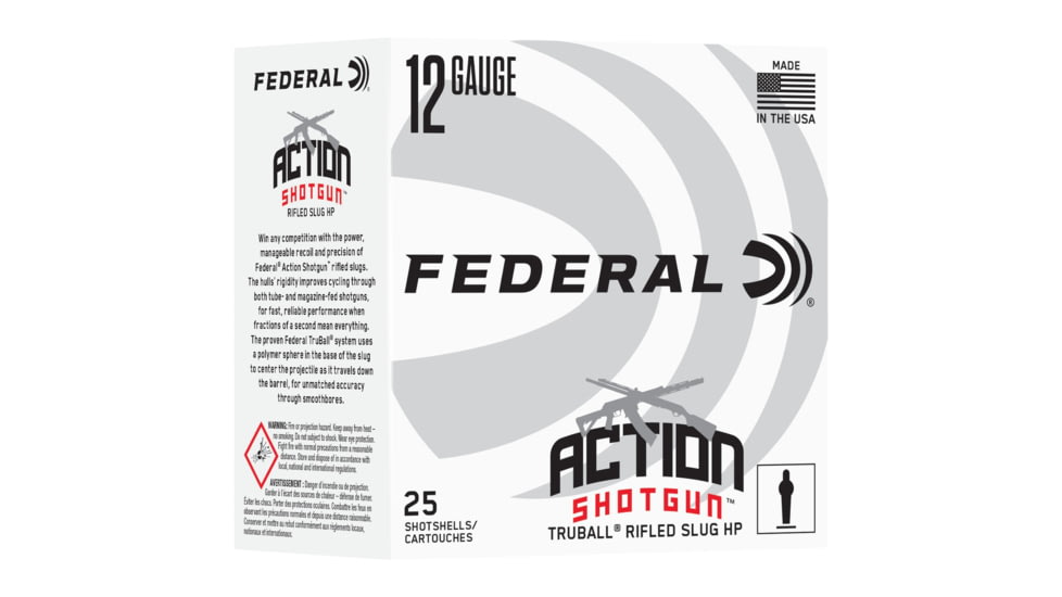 Federal Action Shotgun 12 Gauge 438 gRAIN 2-3/4in Shotgun Ammo, #7.5, 25 Rounds, AS12H LRS