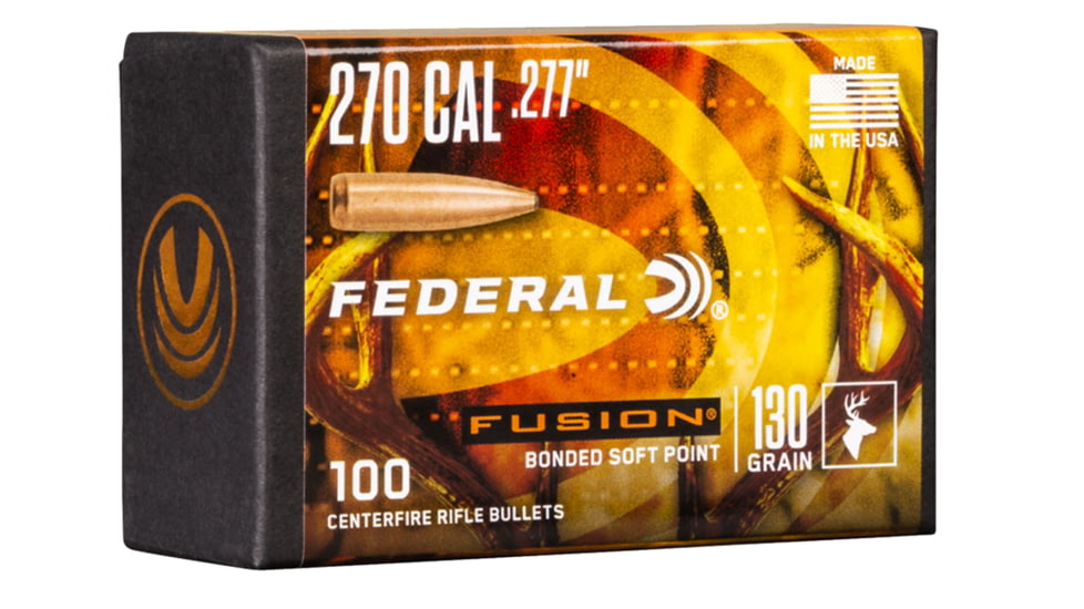 Federal Premium FB277F2 Fusion Component 270 Caliber .277 130 GR Fusion Soft Point 100