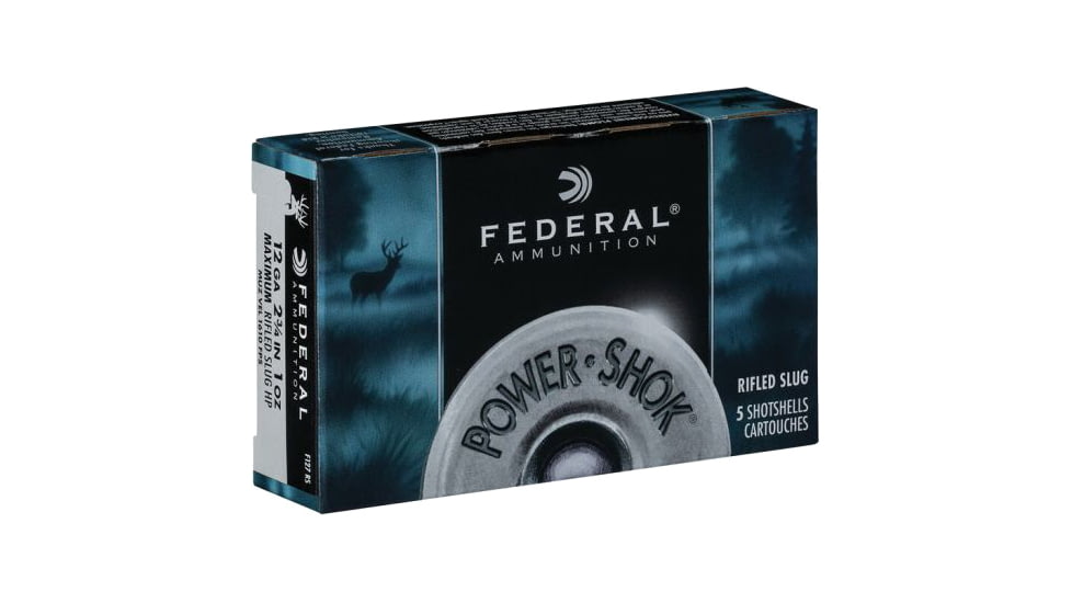 Federal FC127RS Power-Shok 12 Gauge 2.75 1 Oz Rifled Hollow Point Slug Shot 5