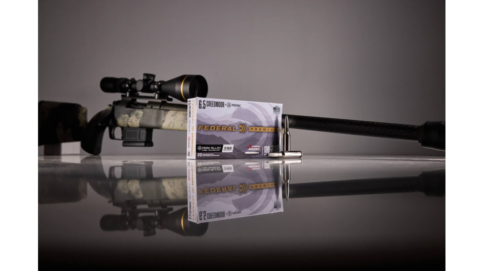 Federal Elite Hunter 6.5 Creedmoor 156 grain Federal Premium Berger Peak Alloy Cased Rifle Ammunition
