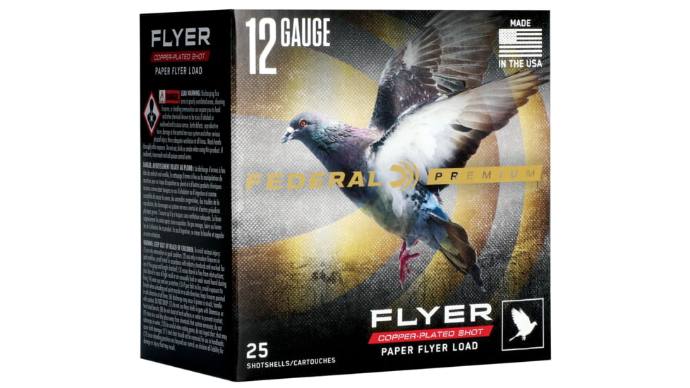 Federal Paper Flyer 12 Gauge 1 1/4oz 2 3/4in Shotgun Ammo, #8, 25 Rounds, P154 8