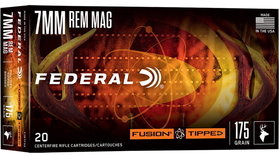 Federal 7mm PRC 175 Grain Tipped Brass Rifle Ammo, 20 Rounds, F7PRCTFS2