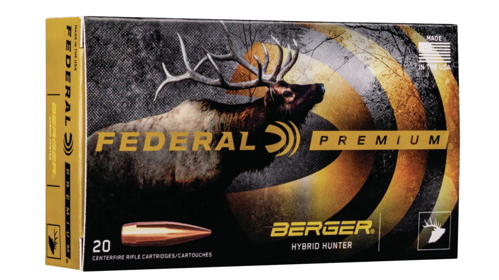 Federal GM224VLKBH1 Gold Medal 224 Valkyrie 83 Gr Berger Boat Tail Target 20 Bx