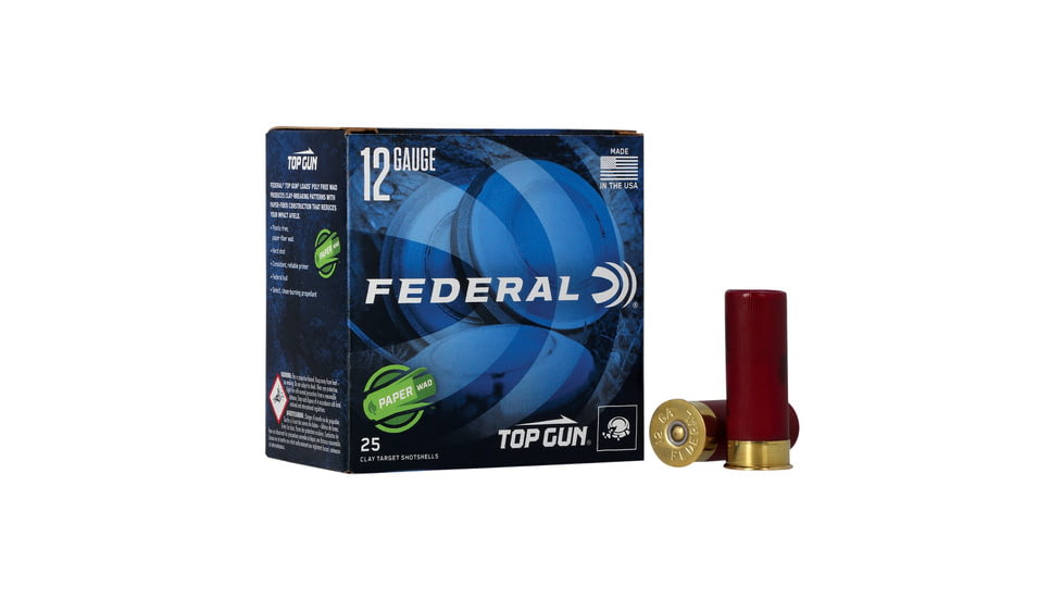 Federal Gold Medal Paper 12 Gauge 1oz 2.75in Shotgun Ammo, 8 Size, 25 Rounds, GMT121 8