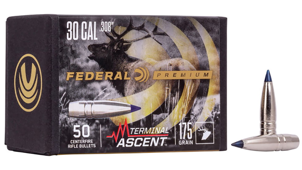 Federal PB308TA3 Terminal Ascent 308 Cal 215 Gr Terminal Ascent 50 Per Box