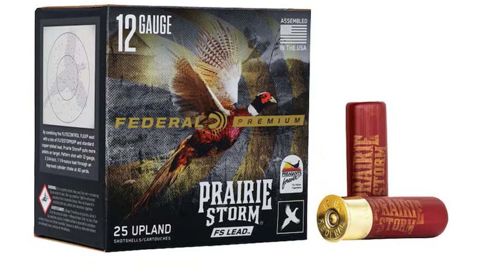 Federal Prairie Storm 12 Gauge 1.25oz, 2.7 5in Lead Shotgun Ammo, #4, 1.330 FPS, 25 Rounds, PFX126FS 4