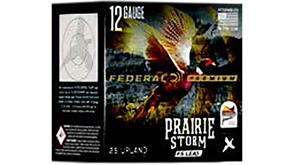 Federal Prairie Storm 12 Gauge 1.25oz, 2.75 in Lead Shotgun Ammo, #6, 1.330 FPS, 25 Rounds, PFX126FS 6