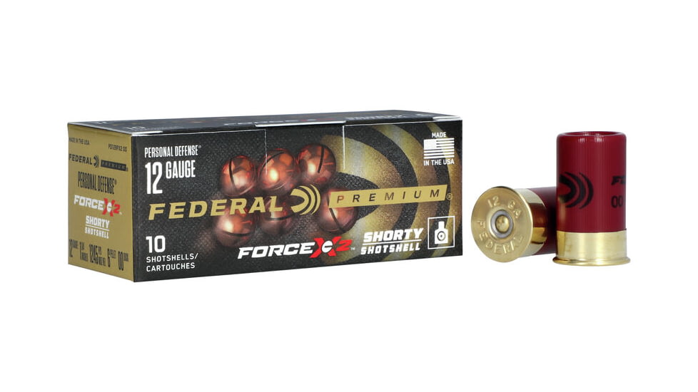Federal Premium 12 Gauge 6-Pellet Force X2 1 3/4in Shotgun Ammo, 10 Rounds, PD129FX2 00