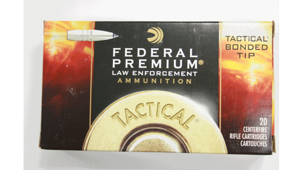 Federal Premium Law Enforcement Tactical .308 Winchester 168 Grain Bonded Tipped Steel Cased Centerfire Rifle Ammo, 200 Rounds, FEDELE308TT2CS