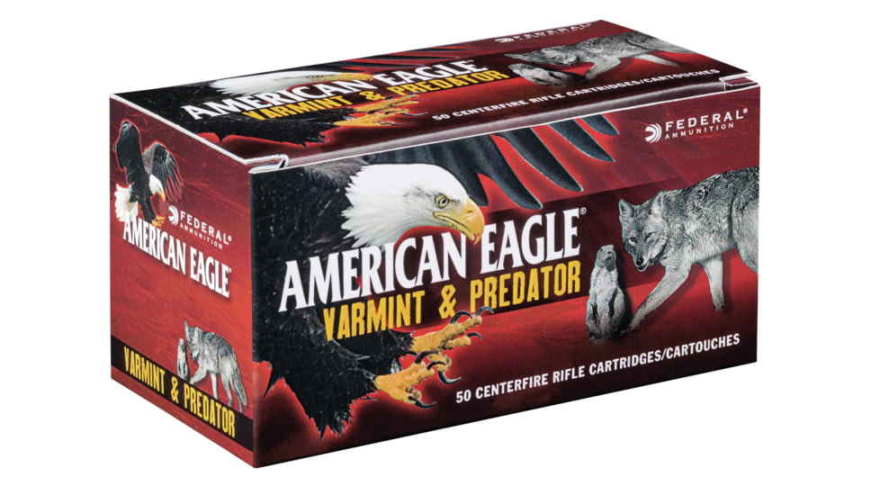 Federal Premium VARMinT / PREDATOR .17 Hornet 20 Grain Tipped Varmint Centerfire Rifle Ammo, 50 Rounds, AE17H20TVP