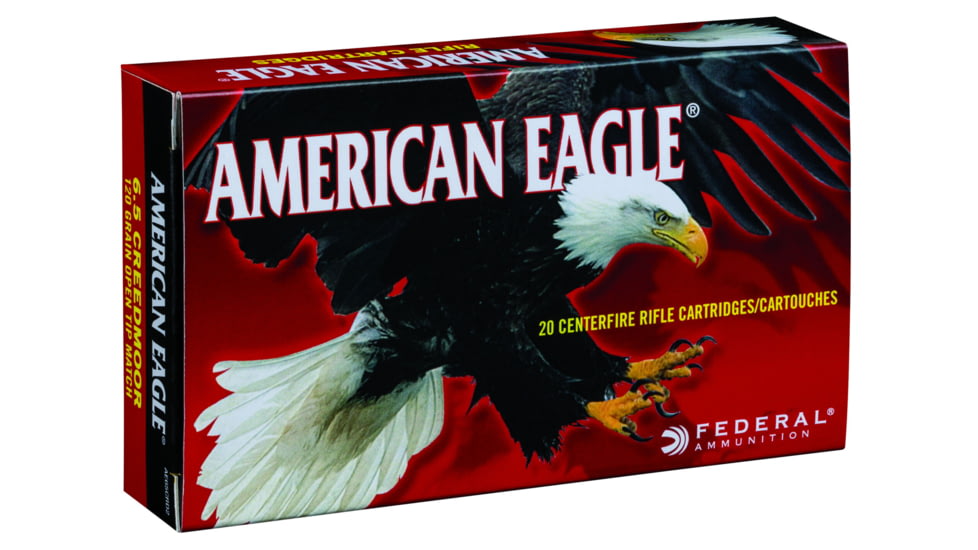 Federal Premium American Eagle Rifle Ammo, 6.5 Creedmoor, Open Tip Match, 120 grain, 100 Rounds, AE65CRD2 AC1