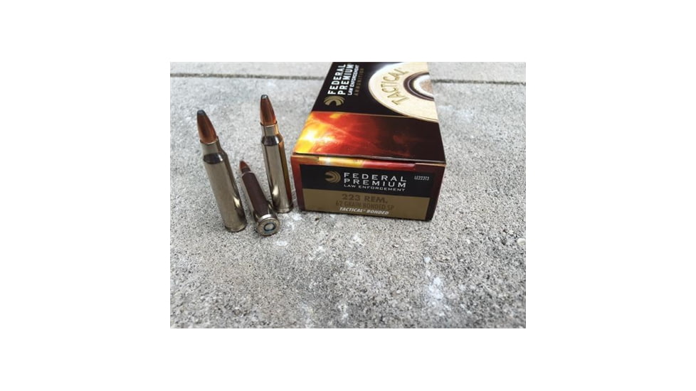 Federal Premium .223 62 Grain Soft-Point Remington Ammo, 200 Rounds, FEDELE223T3CS