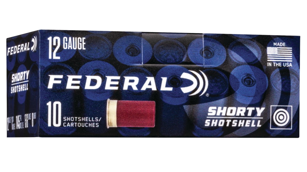 Federal Premium Game Shok 12 Gauge oz Shorty Shotshells 15/16oz 1-3/4in Centerfire Shotgun Ammo, 8 Shot, 10 Rounds, SH129 8, SH129 8