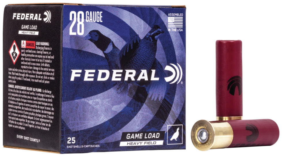 Federal Premium Game Load Upland Hi-Brass 28 Gauge 1oz 2 3/4'' Shotgun Ammo, 7.5 Shot, 25 Rounds, H289 5