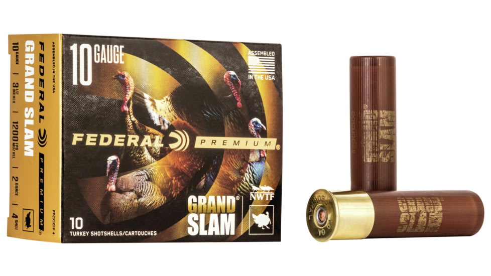 Federal Premium Grand Slam 10 Gauge 2oz 3 1/2'' Shotgun Ammo, 5 Shot, 10 Rounds, PFCX101F 5