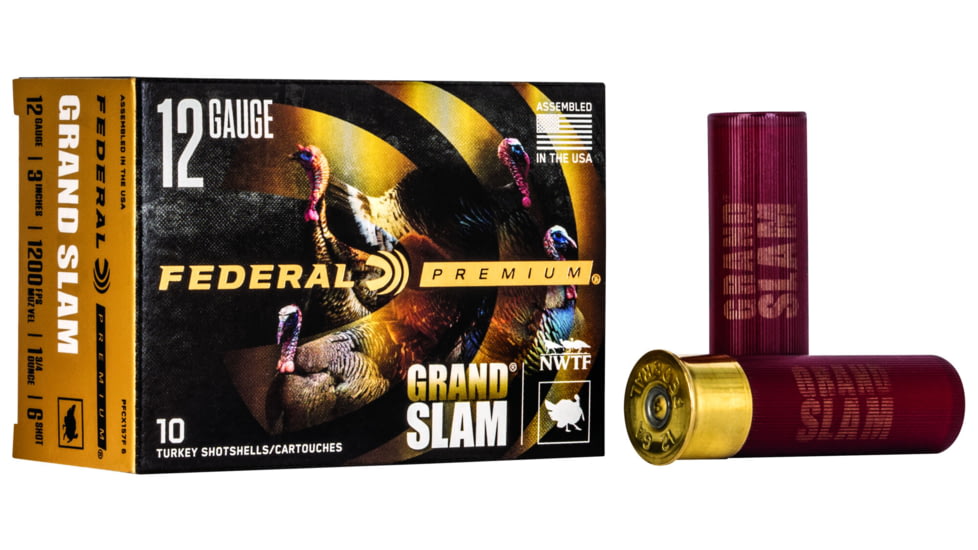 Federal Premium Grand Slam 12 Gauge 1 3/4oz 3in Shotgun Ammo, 6 Shot, 10 Rounds, PFCX157F 6