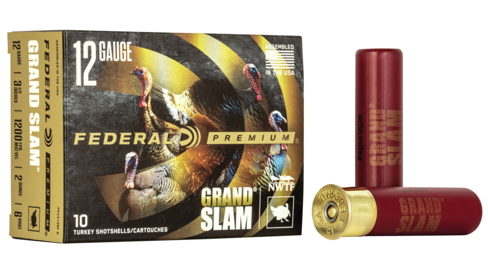 Federal Premium Grand Slam 12 Gauge 2oz 3 1/2'' Shotgun Ammo, 6 Shot, 10 Rounds, PFCX139F 6