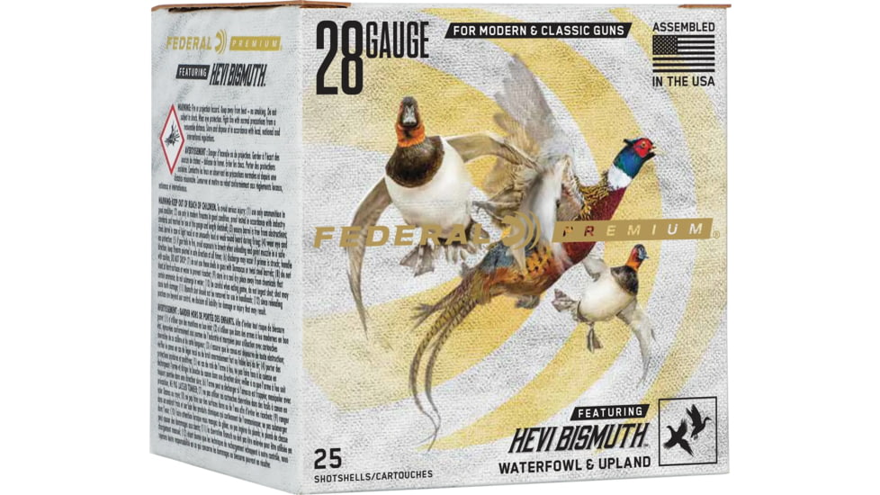 Federal Premium HEVI-Bismuth 28 Gauge 3/4oz 2 3/4in Shotgun Ammo, 4 Shot, 25 Rounds, PHBX289 4