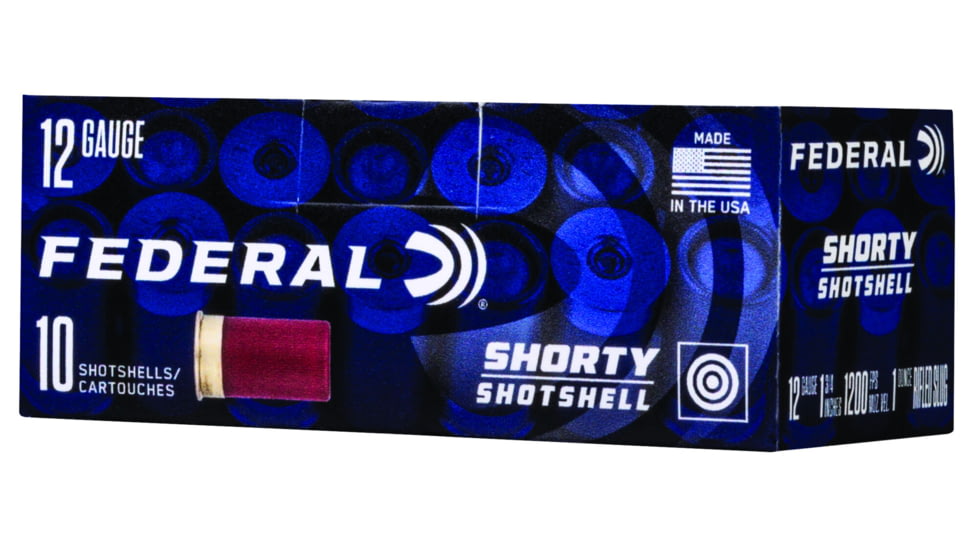 Federal Premium Power Shok 12 Gauge 1 oz Shorty Shotshells Centerfire Shotgun Ammo, Rifled Slug Shot, 10 Rounds, SH129 RS, SH129 RS