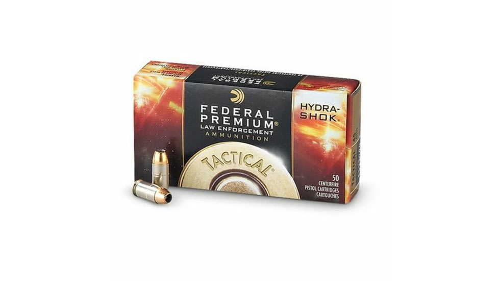 Federal Premium .45 ACP Hydra-Shok 230 Grain Jacketed Hollow Point Pistol Ammo, 1000 Rounds, P45HS1G